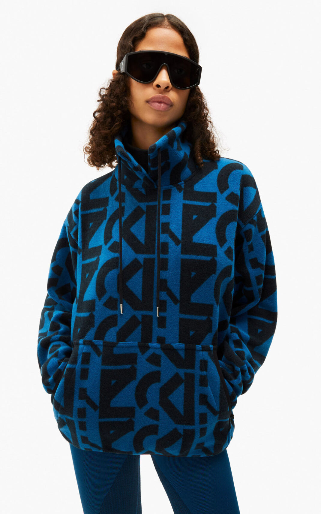 Kenzo Sport monogram fleece Sweatshirt Dam | 26315-KLNJ